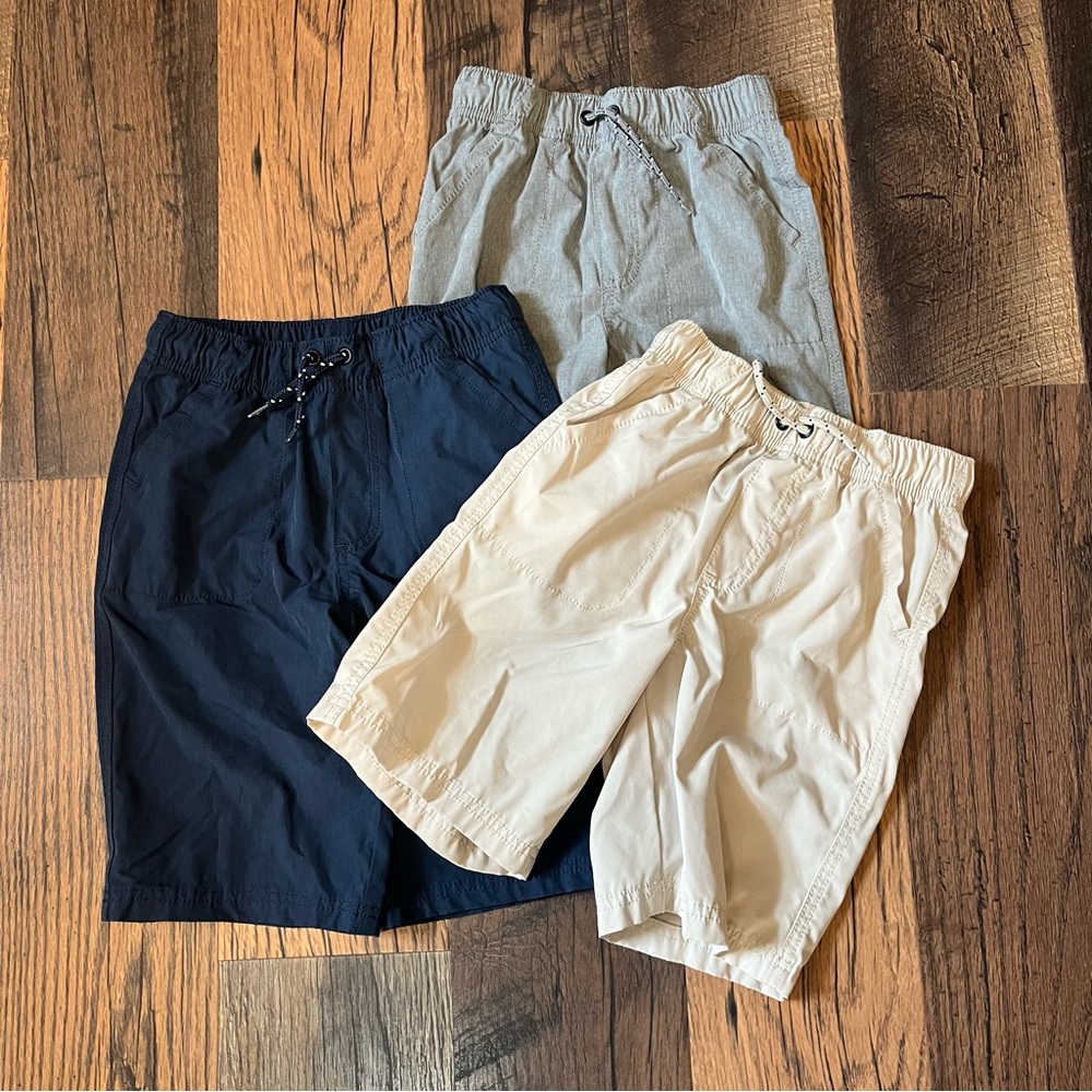 Jumping Beans Kids Shorts Bundle - Cream, Gray, Blue